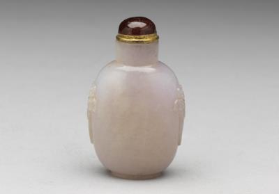 图片[2]-Jadeite snuff bottle with a dual winding lotus design, Qing dynasty, 18th century-China Archive